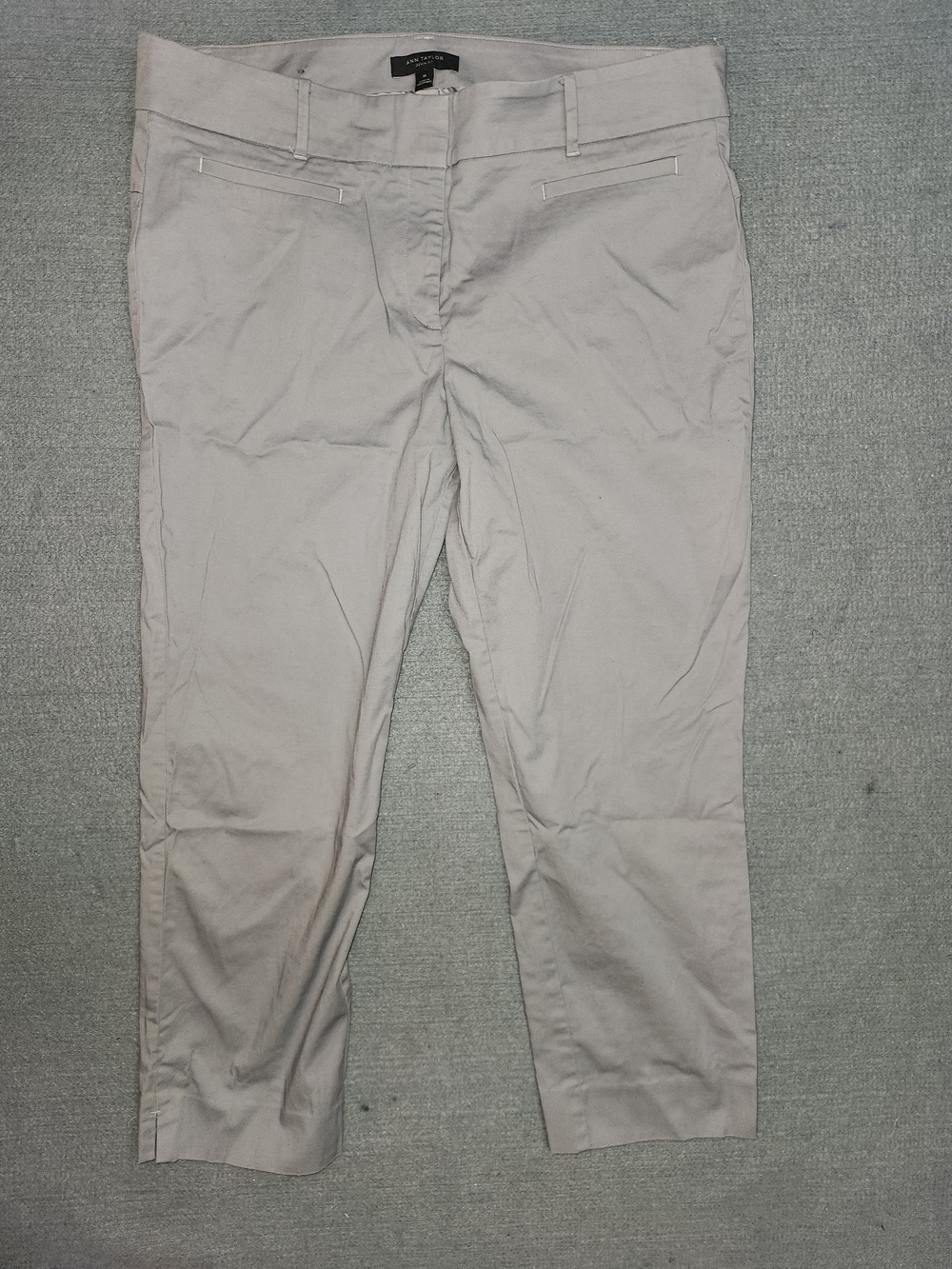 Ann Taylor Straight Leg Pants in Light Gray #335